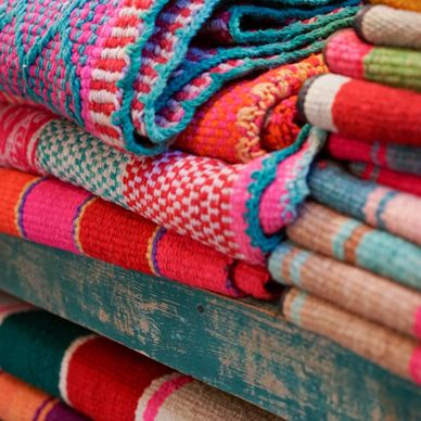 Colorful blankets