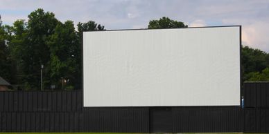 Nostalgic outdoor drive in theater 