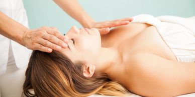Healing massage, hands on therapy, healing, relaxation 