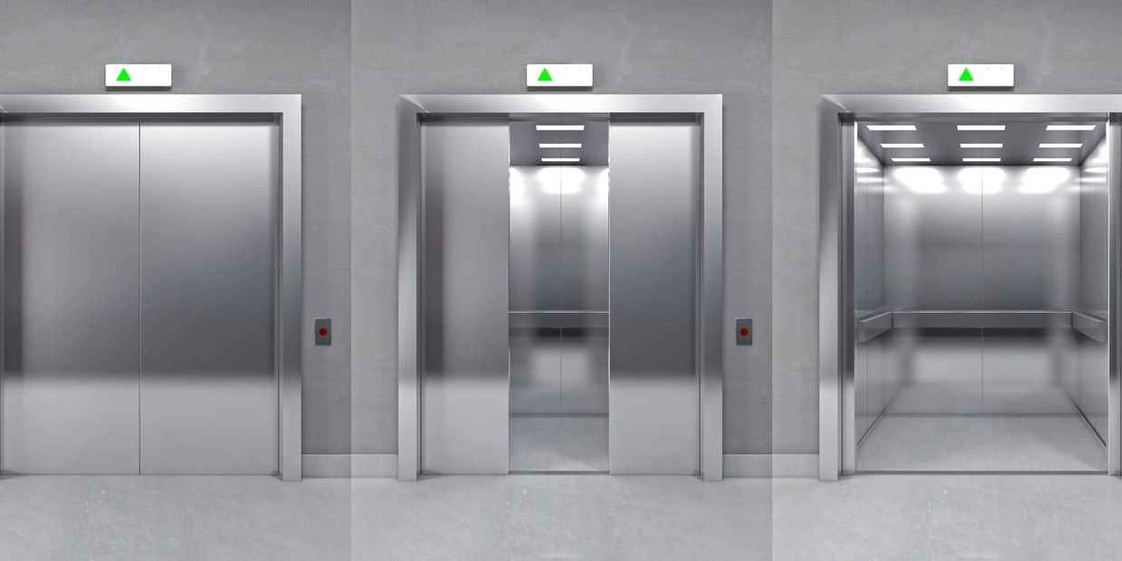 New Commercial Elevators. New Elevator Installation.