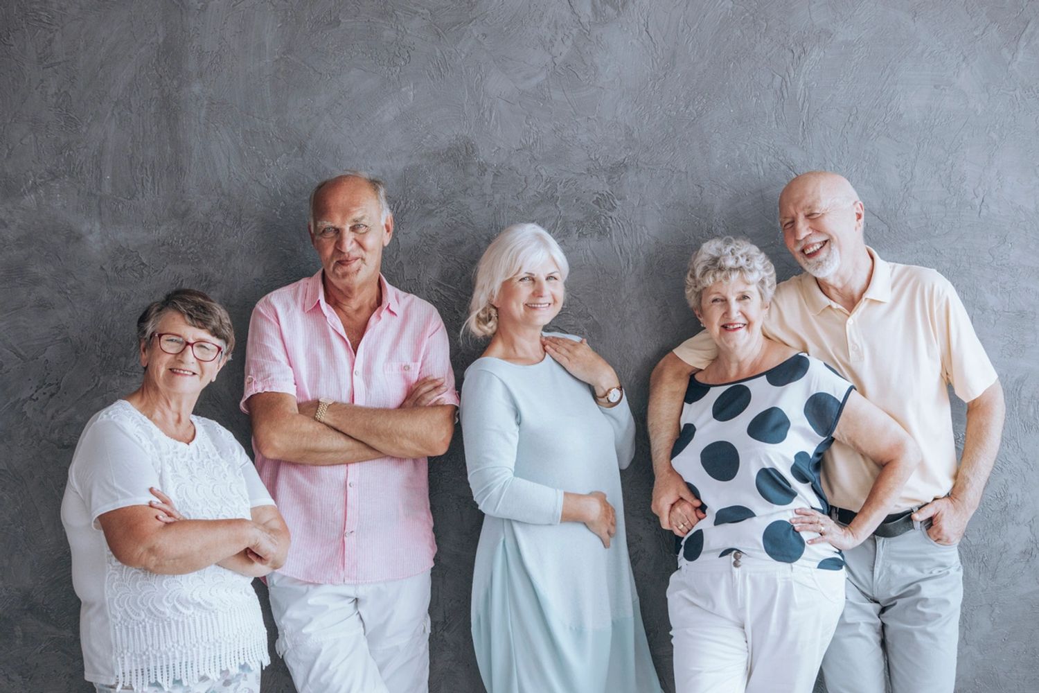 group of seniors smiling