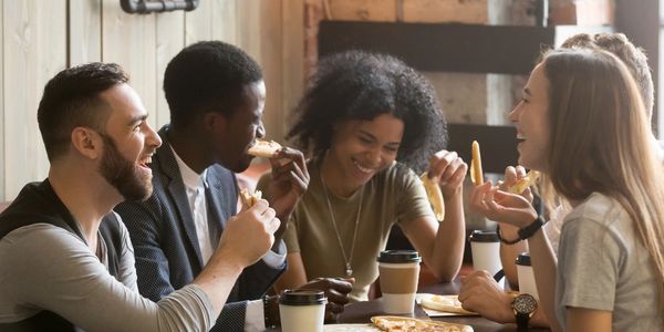 adults bible study in coffee shop