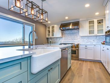 Photo of a remodeled kitchen