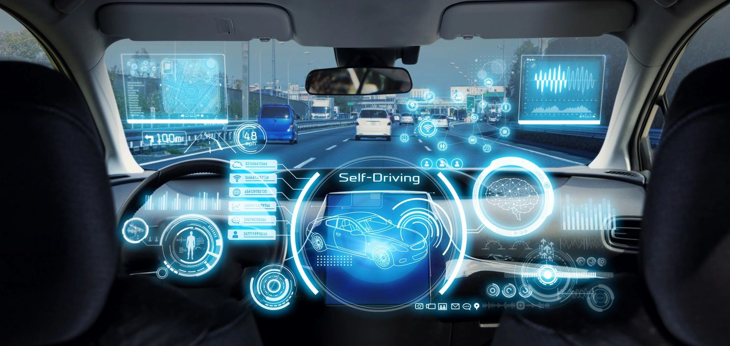 image of an AI self-driving car