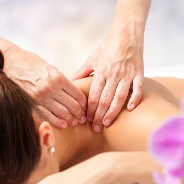 Woman receiving a deep tissue massage