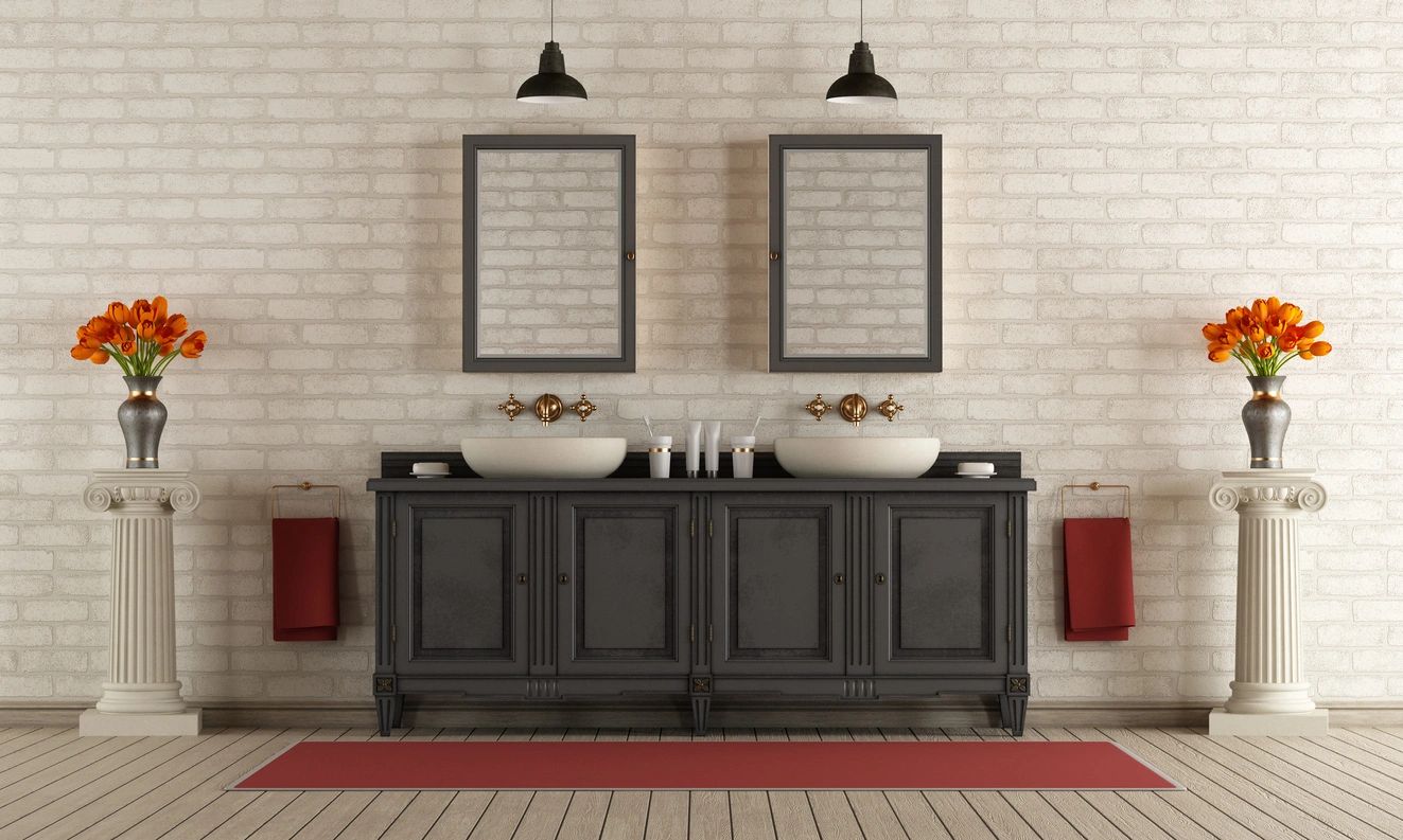 Double sink vanity