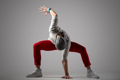 Solo male dancer doing a modern pose