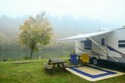 house trailer camping