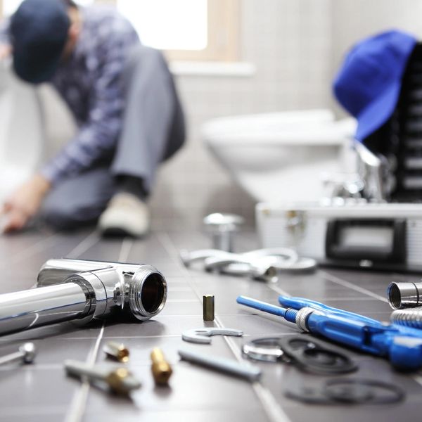 A picture of the cleaning equipment on the floor 