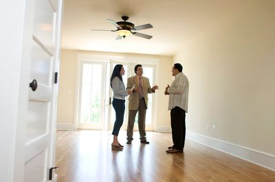 Discussing a floor inspection or Irvine, Ca
