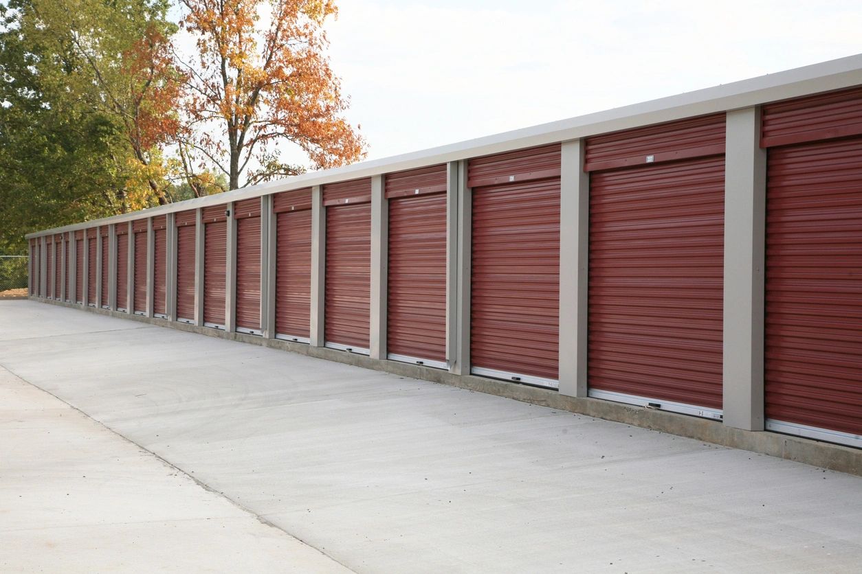 A set of garage doors