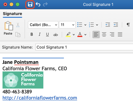 how to change signature in outlook 365 mac