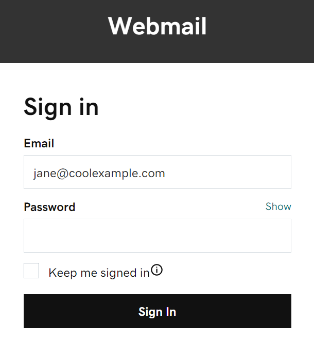 Webmail Login