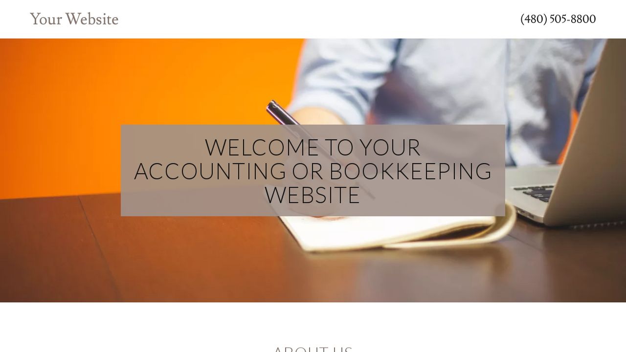 accounting or bookkeeping website templates godaddy