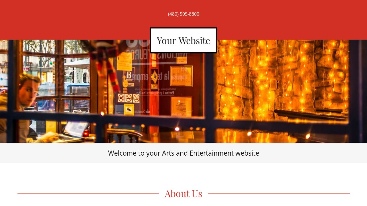 Arts and Entertainment Website: Example 18