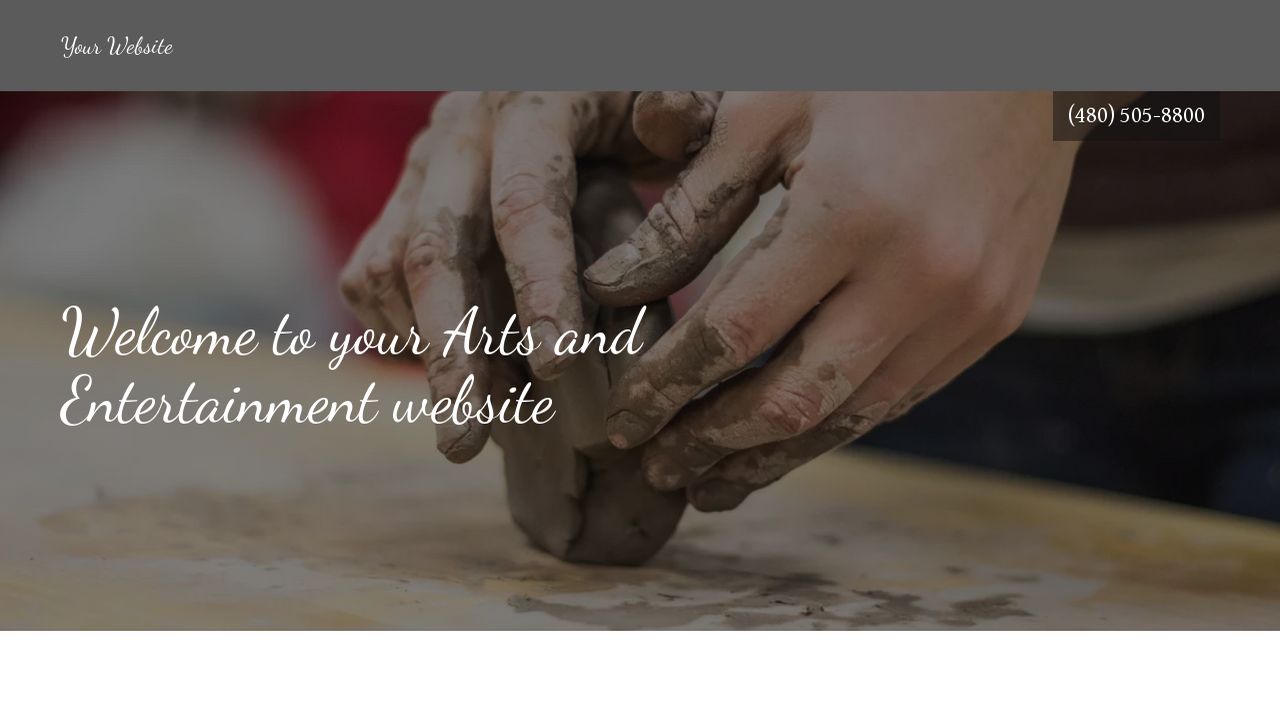 Arts and Entertainment Website: Example 5