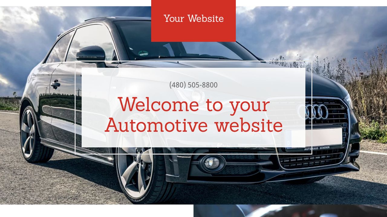 Example 16 Automotive Website Template GoDaddy