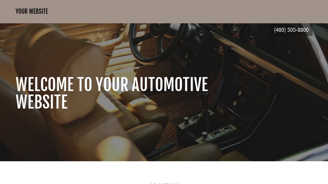 Automotive Website: Example 4