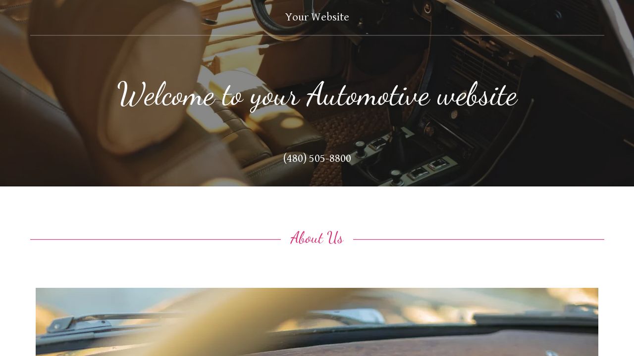 Automotive Website: Example 8