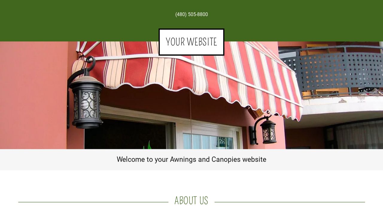 Awnings And Canopies Website Templates GoDaddy