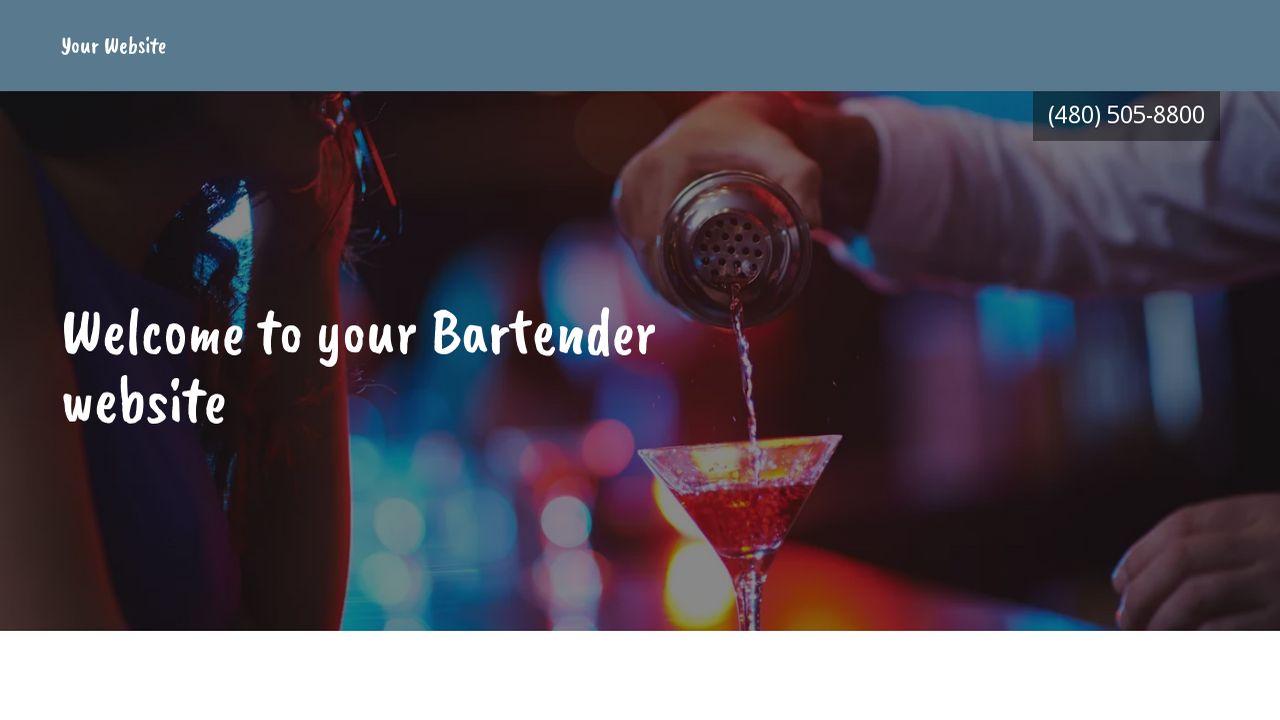 bartender website templates godaddy