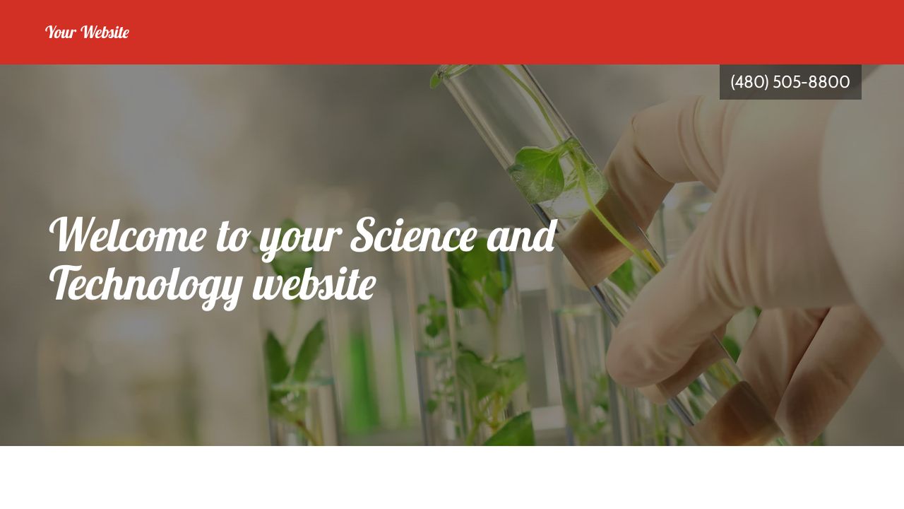 Science and Technology Website: Example 11