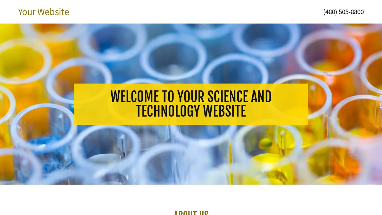 science and technology website templates godaddy