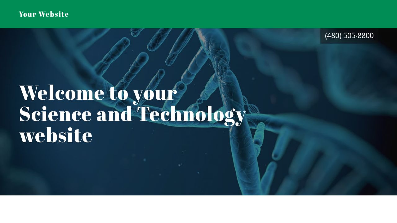 Science and Technology Website: Example 18