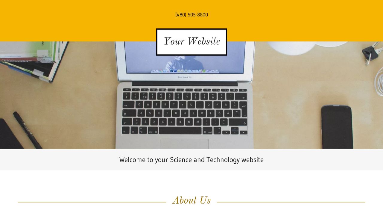 Science and Technology Website: Example 2
