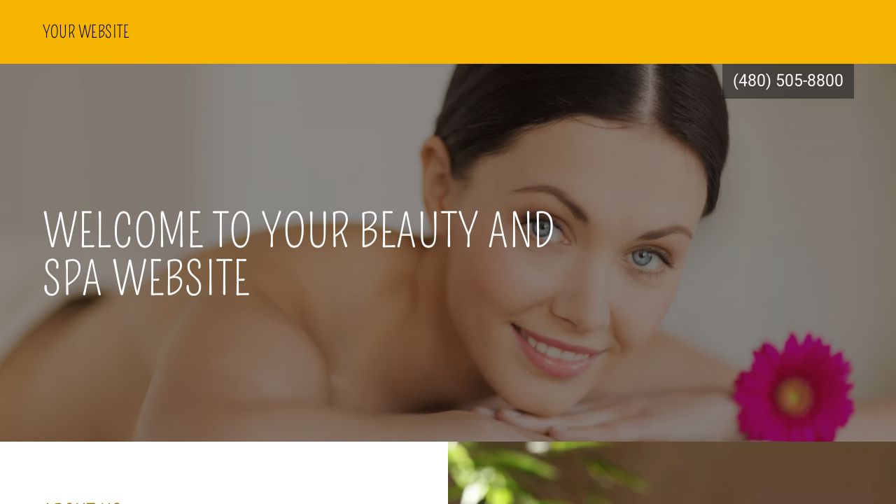 Beauty and Spa Website: Example 12