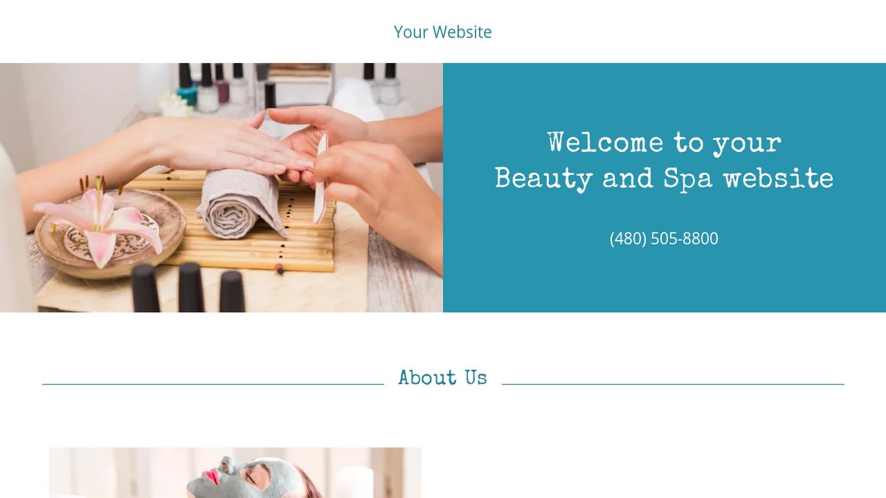 Beauty and Spa Website: Example 13