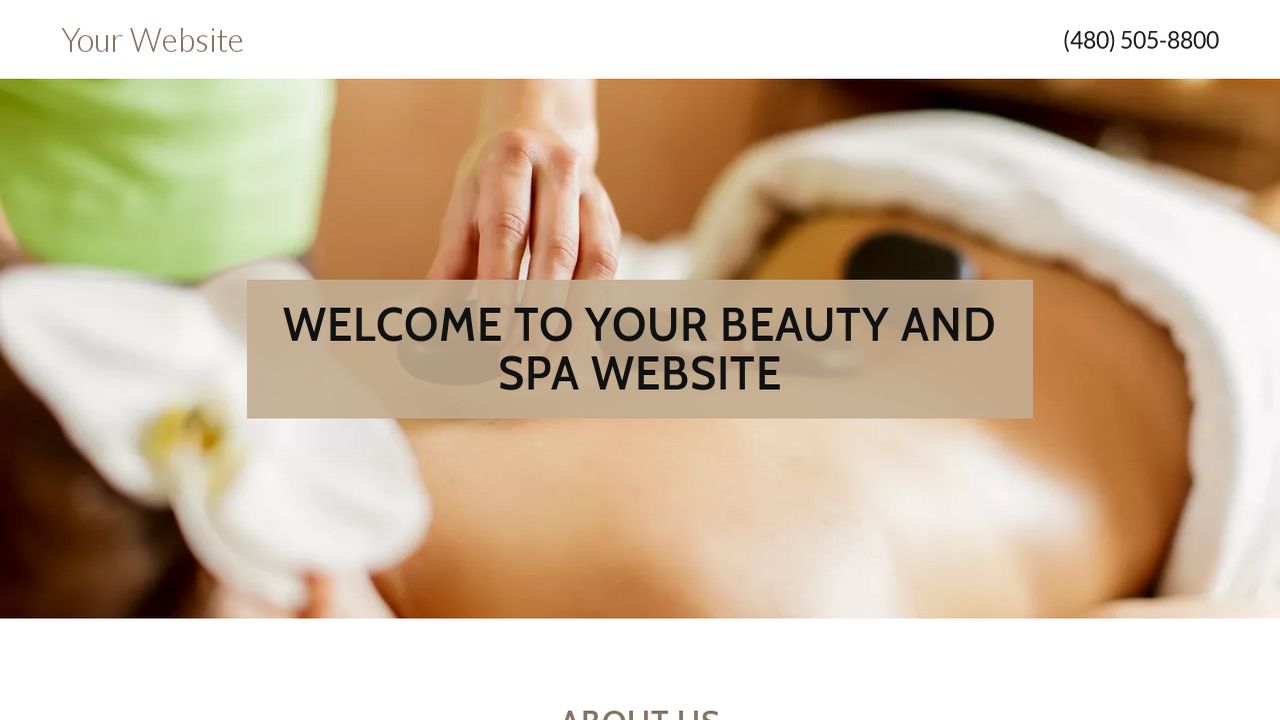 Beauty and Spa Website: Example 18