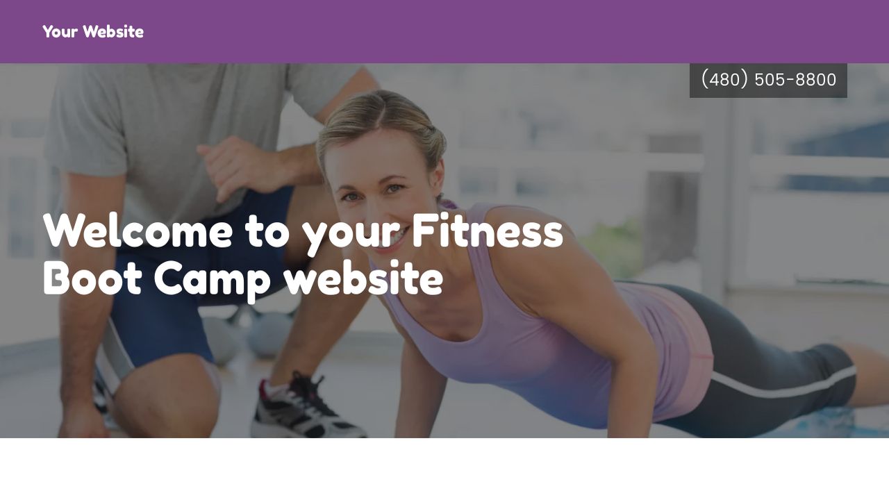 Fitness Boot Camp site Templates GoDaddy