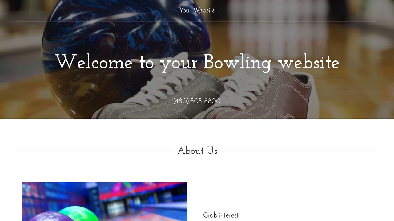 Bowling Center Website