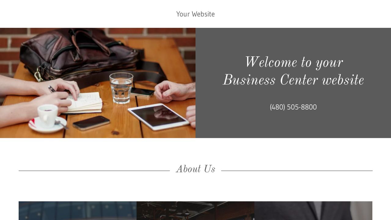 Business Center Website: Example 11