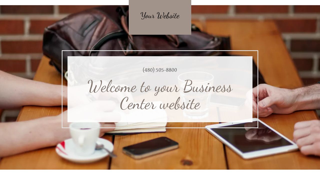 Business Center Website: Example 2