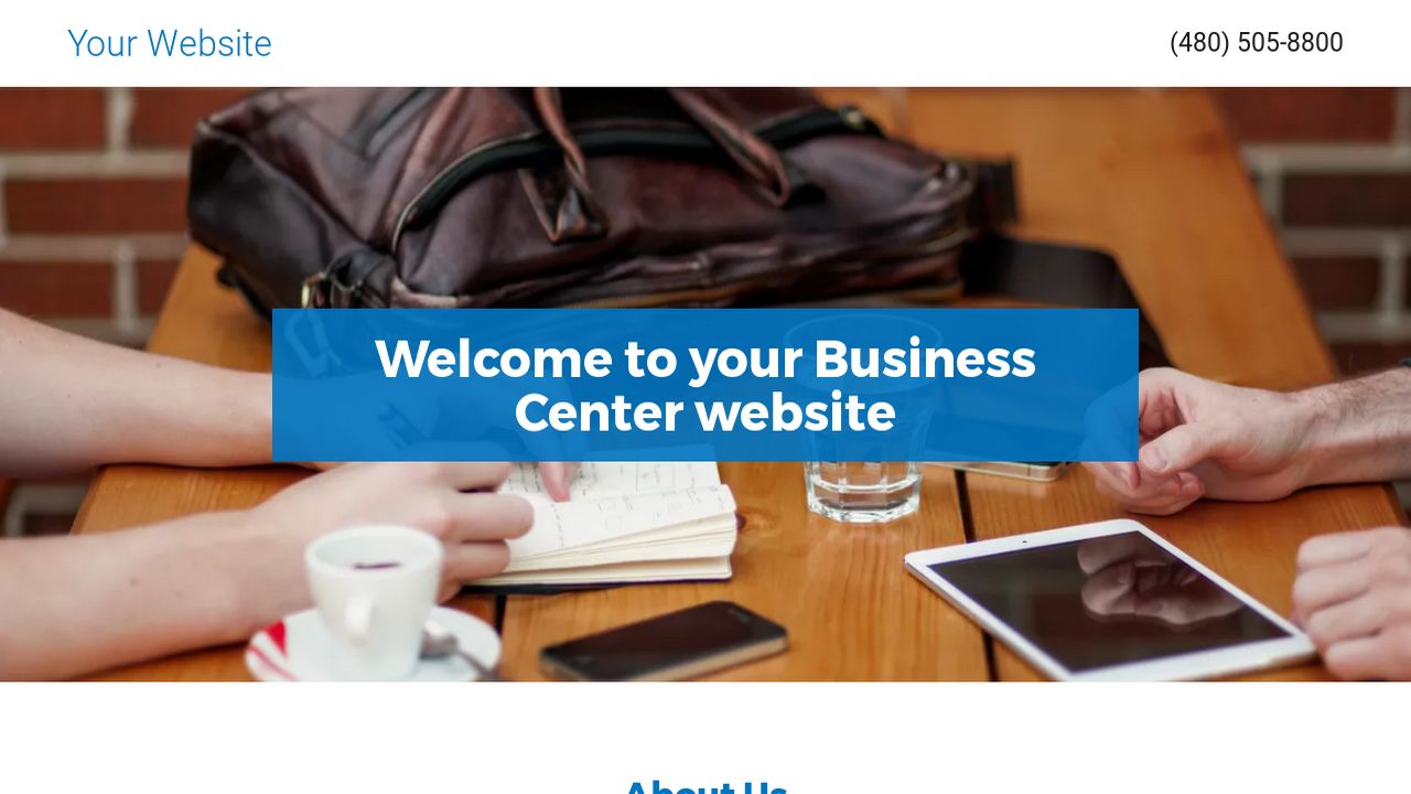 Business Center Website: Example 3