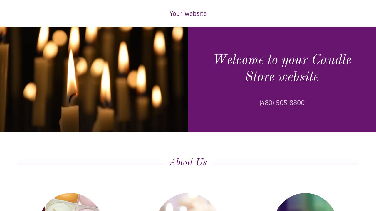 Templates For Candle Website