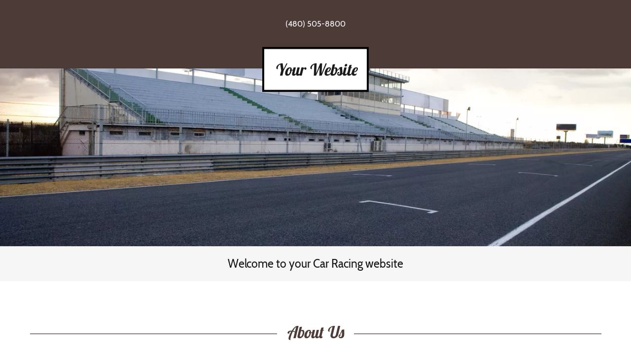 Race Track Website Template