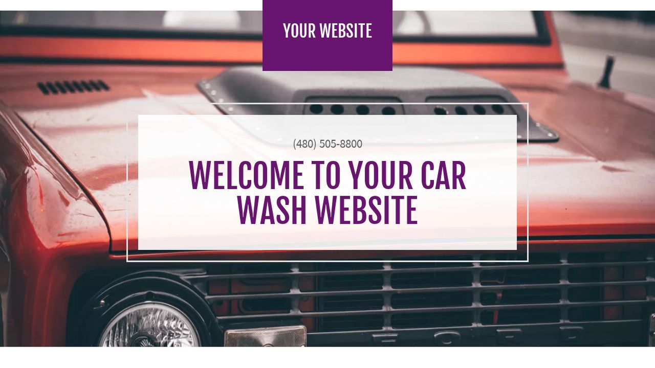 Car Wash Website Templates GoDaddy