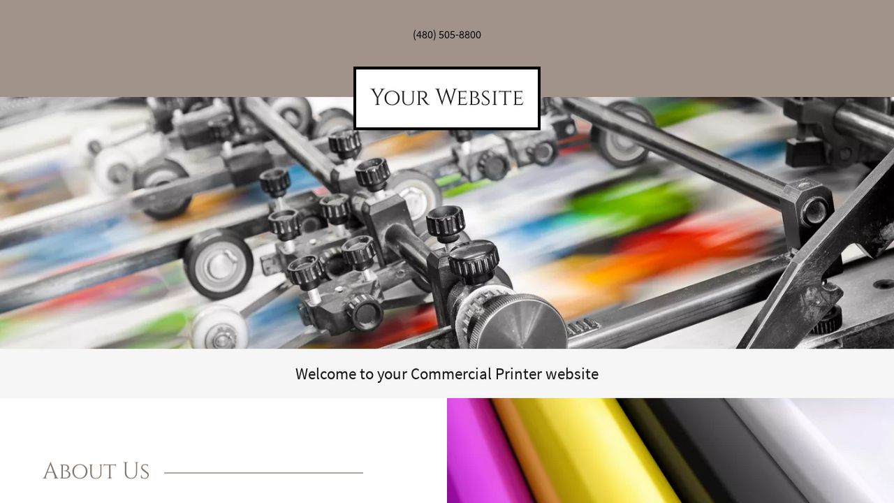 Commercial Printer Website Templates | GoDaddy
