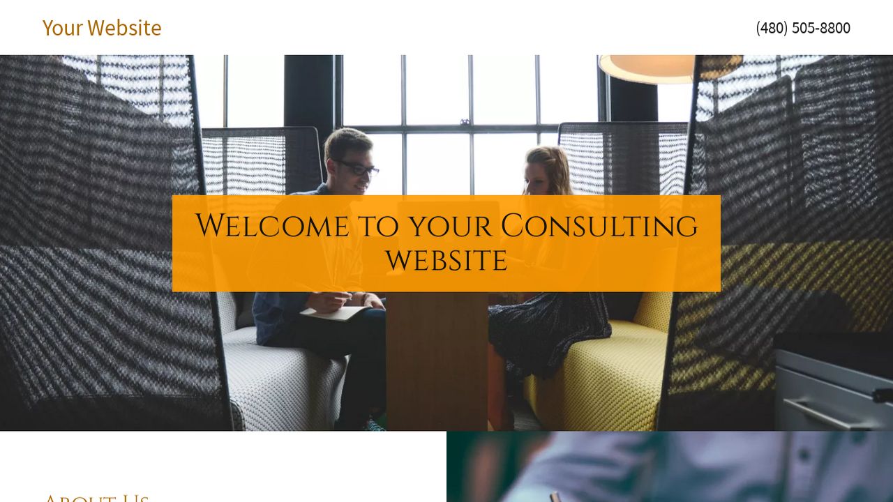 Consulting Website: Example 2