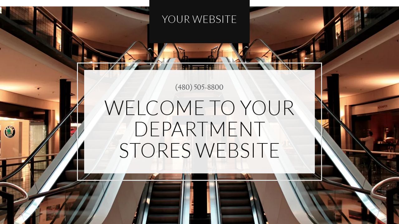 Department Stores site Templates GoDaddy