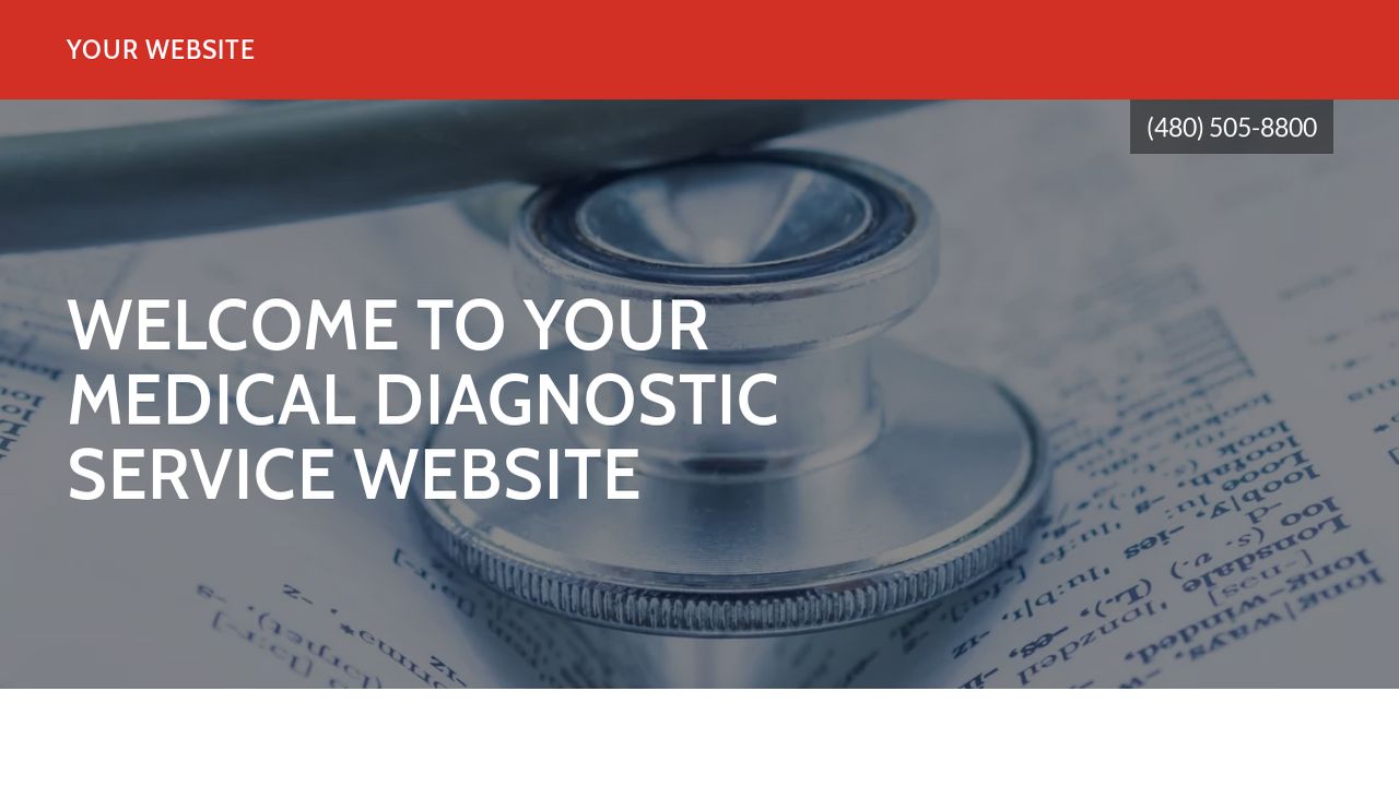 Medical Diagnostic Service site Templates GoDaddy