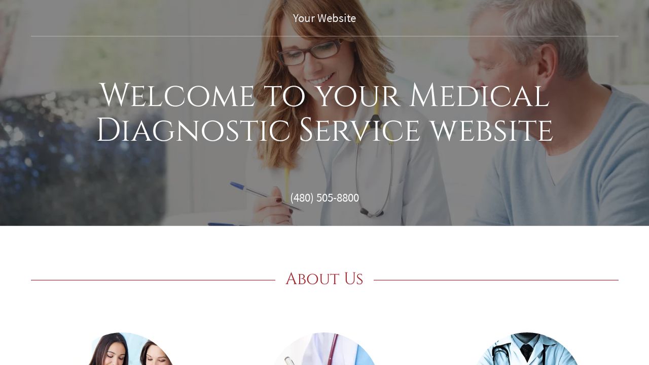 Medical Diagnostic Service site Templates GoDaddy
