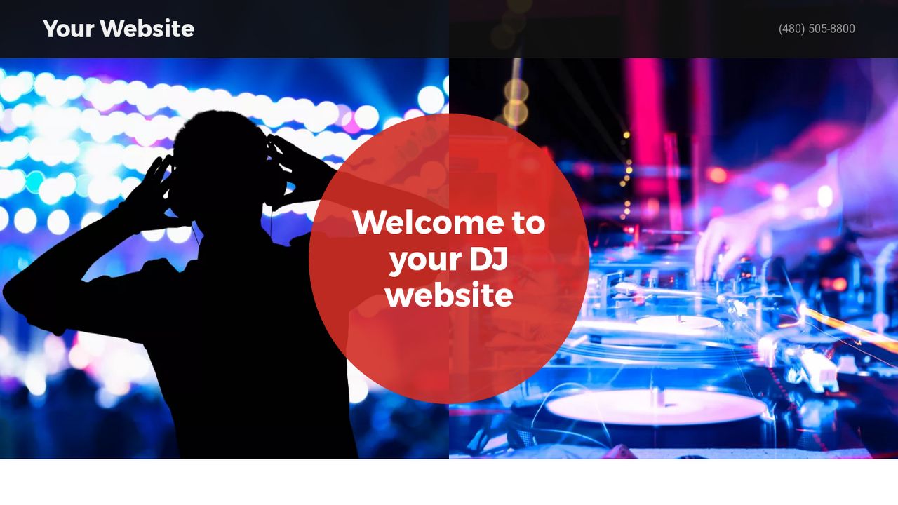 wedding dj website templates