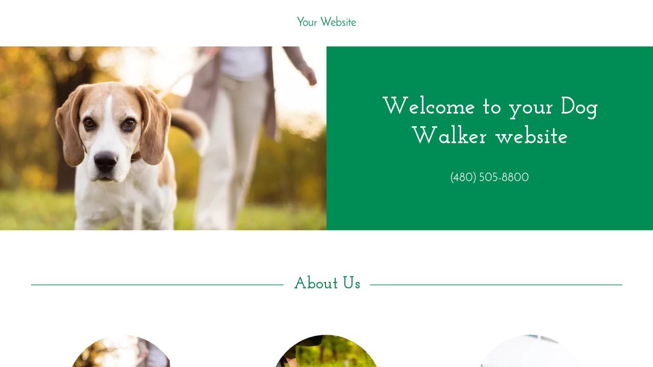 Dog Walker site Templates GoDaddy