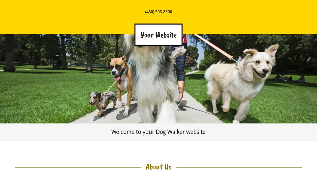 Dog Walker site Templates GoDaddy