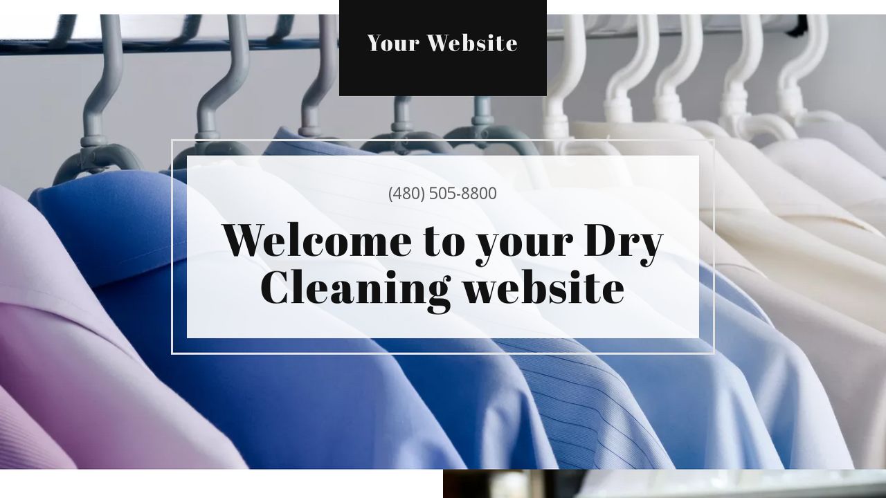 Dry Cleaning Website Template