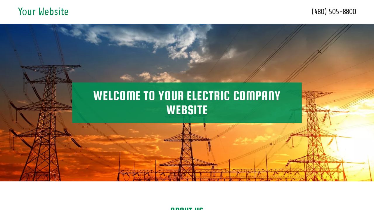 Electric Company site Templates GoDaddy